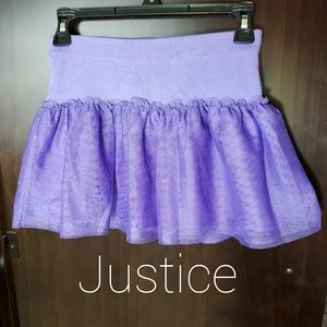 Justice Sparkle Purple Tutu Skirt sz. 10